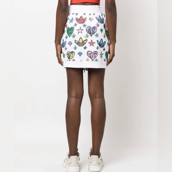 Jeremy Scott x Adidas Originals Monogram Skirt Sz S NWT - Picture 3 of 6